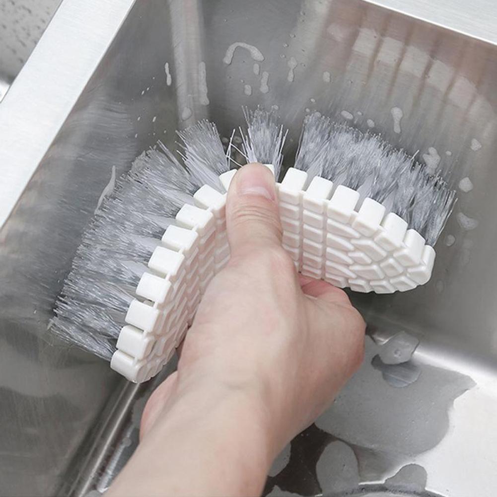 Creative Bendable Cleaning Brush Clothes Brush Bathtub Brush Kitchen Faucet Wall Brush Household Cleaning Tools