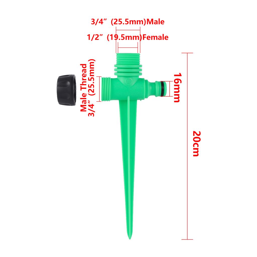 1/2 Inch Threaded Extension Pole Sprinkler Holder Lawn Sprinkler Extension Pole Lawn Plant Watering Tool