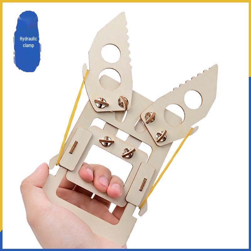 Hydraulic Pliers DIY Mechanical Model Kit - Educational & Creative Invention Tool for Kids