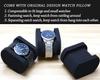 RIGICASE Hard Watch Travel Case Portable Display Storage Organizer Box with Soft Foam Pillow 4-Slot Men's Roll,