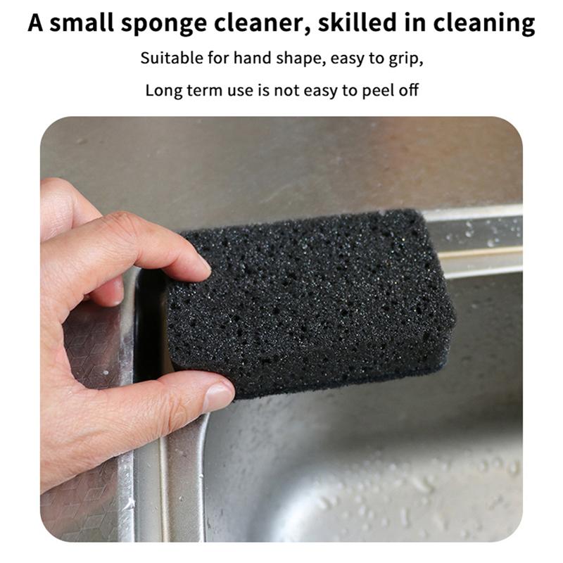 5/10 Peças Esponja de Algas Marinhas Preta Esponja de Limpeza Bloco Para Cozinha Lavar Louça Não Gordurosa, Limpeza Versátil