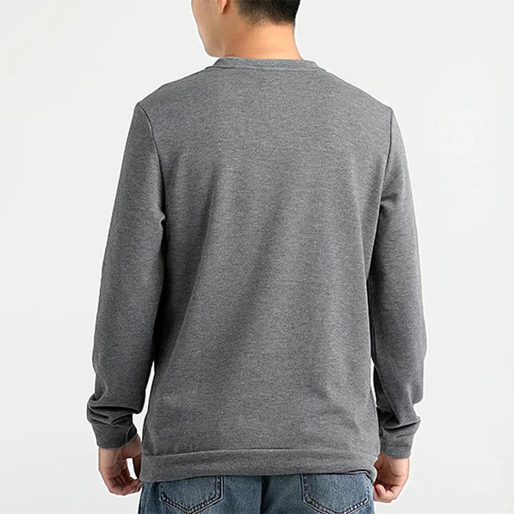 Nike Sweatshirts Men's Gray Crew Neck Moderate Regular CU6796-071