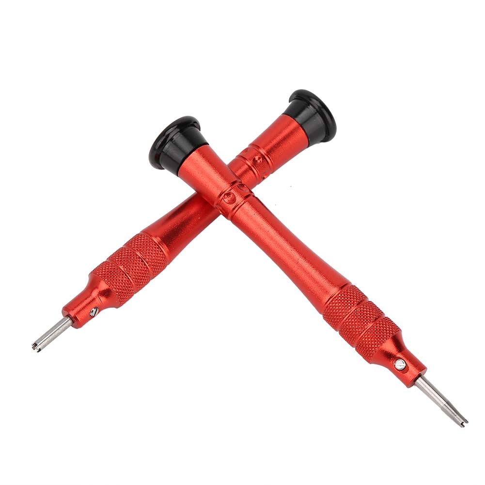 4 Zacken Uhrenschraubendreher Legierter Stahl Uhrenreparatur Schraubendreher (Klein 4 Zinken Groß 4 Zinken)