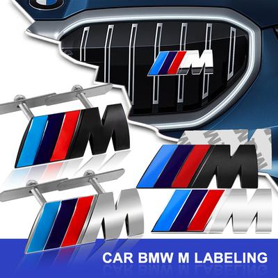 Karosserie M Sport Abzeichen Beschriftungsaufkleber Auto Kühlergrill Abzeichen Außenmodifikation für E39 E34 E30 F20 E92 M3 M4 M5 E46 E90 E60 E36