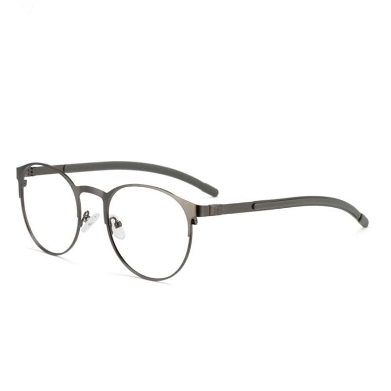 Retro Design Outdoor Sun Discoloration Reading Glasses Women Men Metal Sport Round Farsighted Eyeglasses 0 +25 +50 +75 To +600