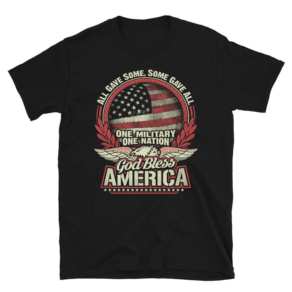 Veteran God Bless America American US Patriotic Classic Fit T-Shirt