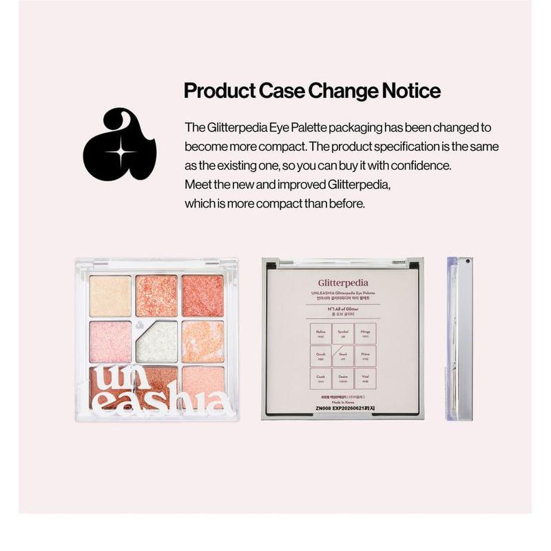 UNLEASHIA - Glitterpedia Eye Palette - 7 Types