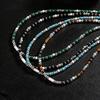 Vnox Collier Perles Pierre Naturelle Acier Inoxydable pour Hommes Femmes, Choker Tendance avec Breloques, Bohème Longueur Réglable 45-53cm Bijoux