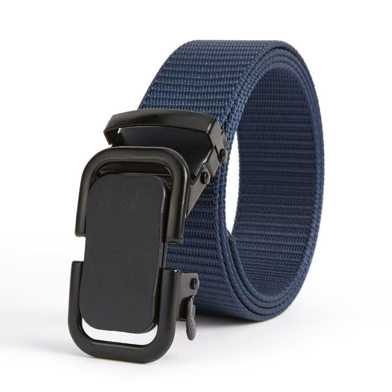 Men's Nylon Belt with Automatic Buckle - Tactical, Outdoor, and Military Training Use