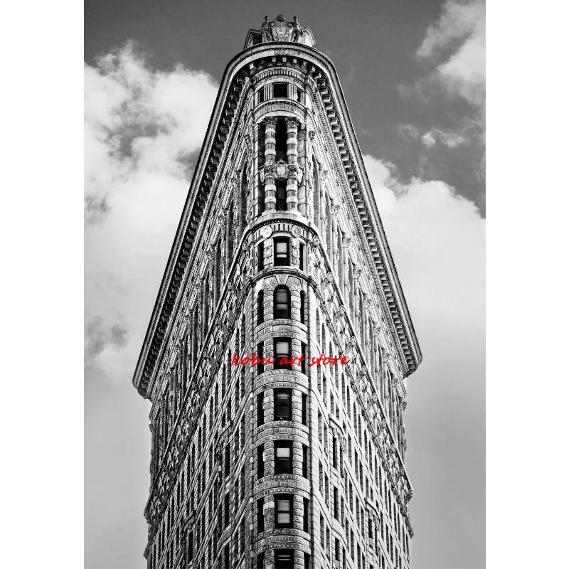 

Черно-белые постеры и принты Нью-Йорка, современные достопримечательности Нью-Йорка, холст, живопись, настенное искусство, картина для гостиной, домашний декор 21cm×30cm NoFrame