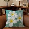 Serene Seaside Scenes  Pillow Covers Cartoon Sofa Decorative Home Double-sided Printing Short Plush Cute Cushion Cover