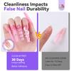 SAVILAND Pro Nail Glue Gel Nail Remover Lasting Solid Nail Glue Gel with UV Nail 20g Gel Nail 3ml Fast Nail Glue Remover Pen & Press-On Kit 30-Day