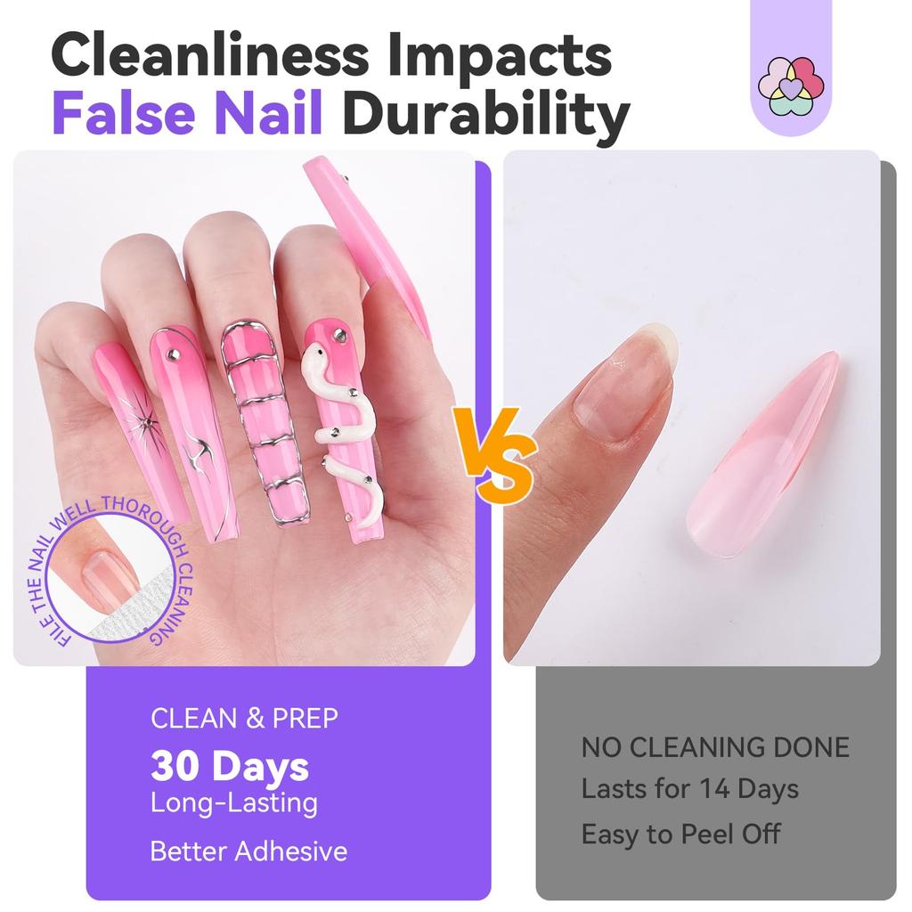 SAVILAND Pro Nail Glue Gel Nail Remover Lasting Solid Nail Glue Gel with UV Nail 20g Gel Nail 3ml Fast Nail Glue Remover Pen & Press-On Kit 30-Day