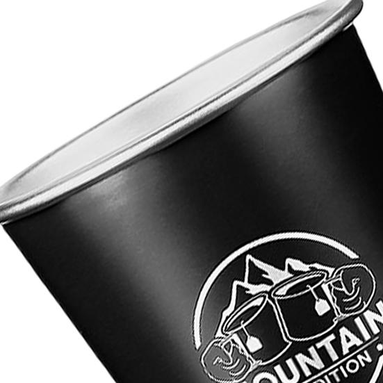 Yousheng 350ml Coffee Cup Heat Resistant Large Capacity Paint Treatment Stainless Steel Camping Milk Beer Cup Outdoor Supplies