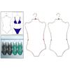 Foldable Lingerie Hanging Rack Aluminum Zinc Zinc Alloy Clothing Hanger Swimsuit Hanger  Beachwear