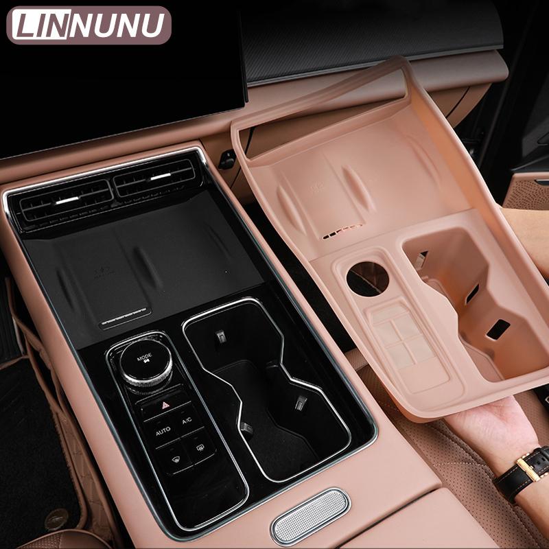 LINNUNU Pentru Chery Chirey Tiggo 9 2025 Accesorii Auto Panou de Control Schimbător de Viteze Interior Capac Decorativ Autocolant Pad Silicon