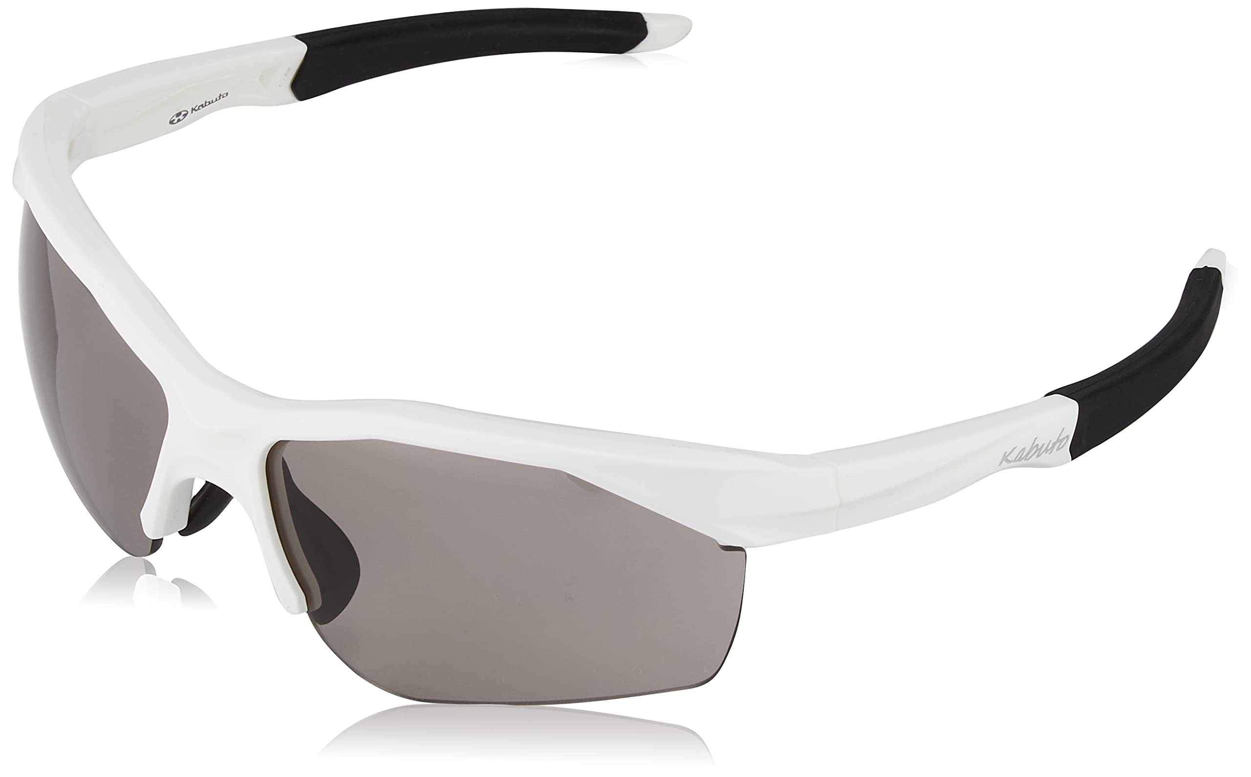 

OGK KABUTO Cycling Sports 301 NXT Spectrum Smoke Lens Matte White Sunglasses/Eyewear (Dockless, Model)
