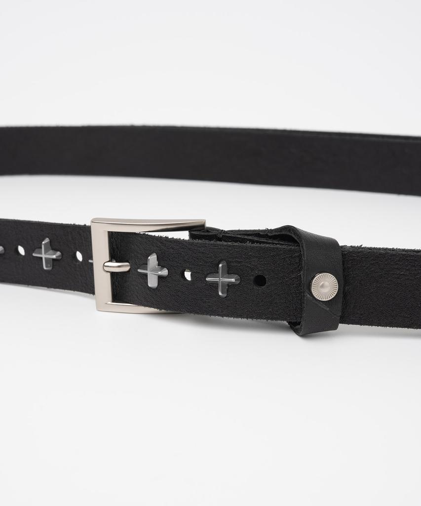 MILLO ARCHIVE Ether Slim Leather Belt [Black]