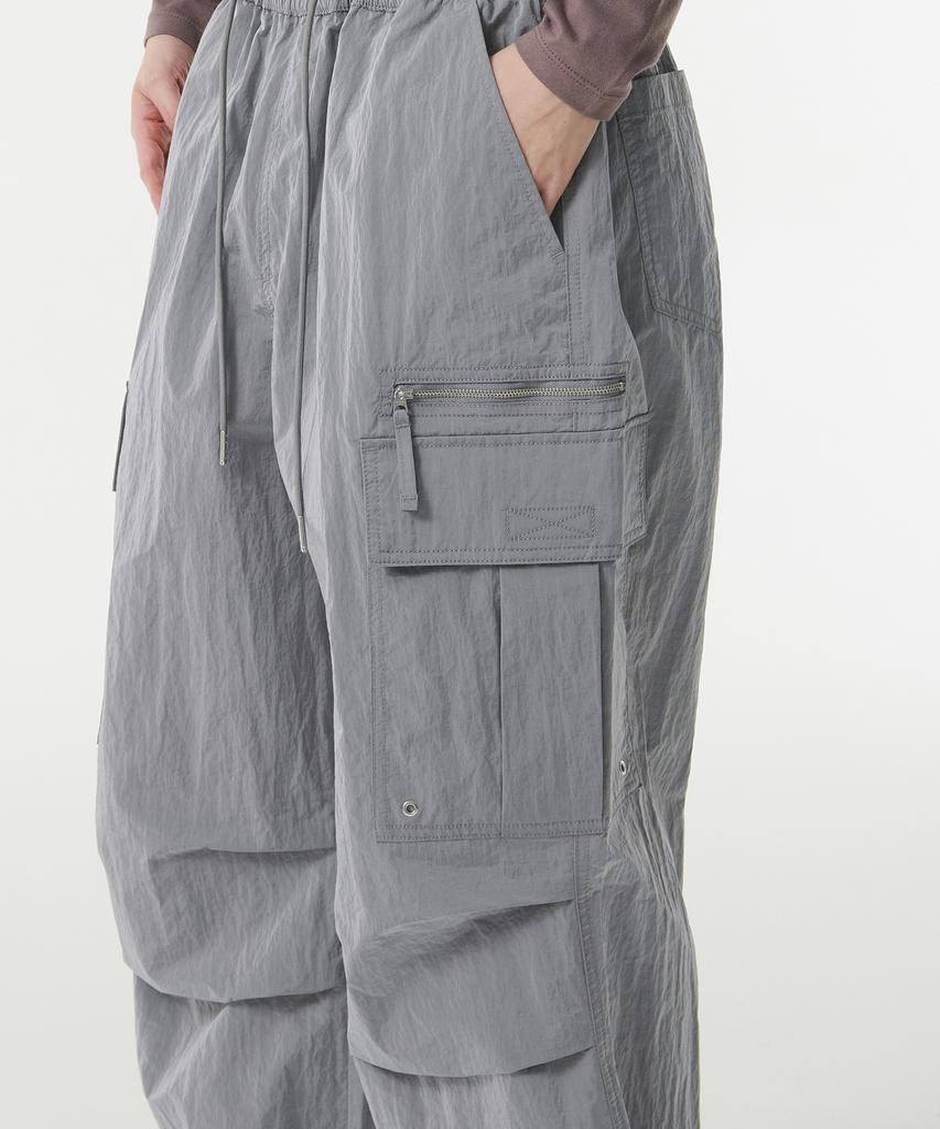 MUSINSA STANDARD WOMAN Women'S Bright Parachute Cargo Pants [Grey]