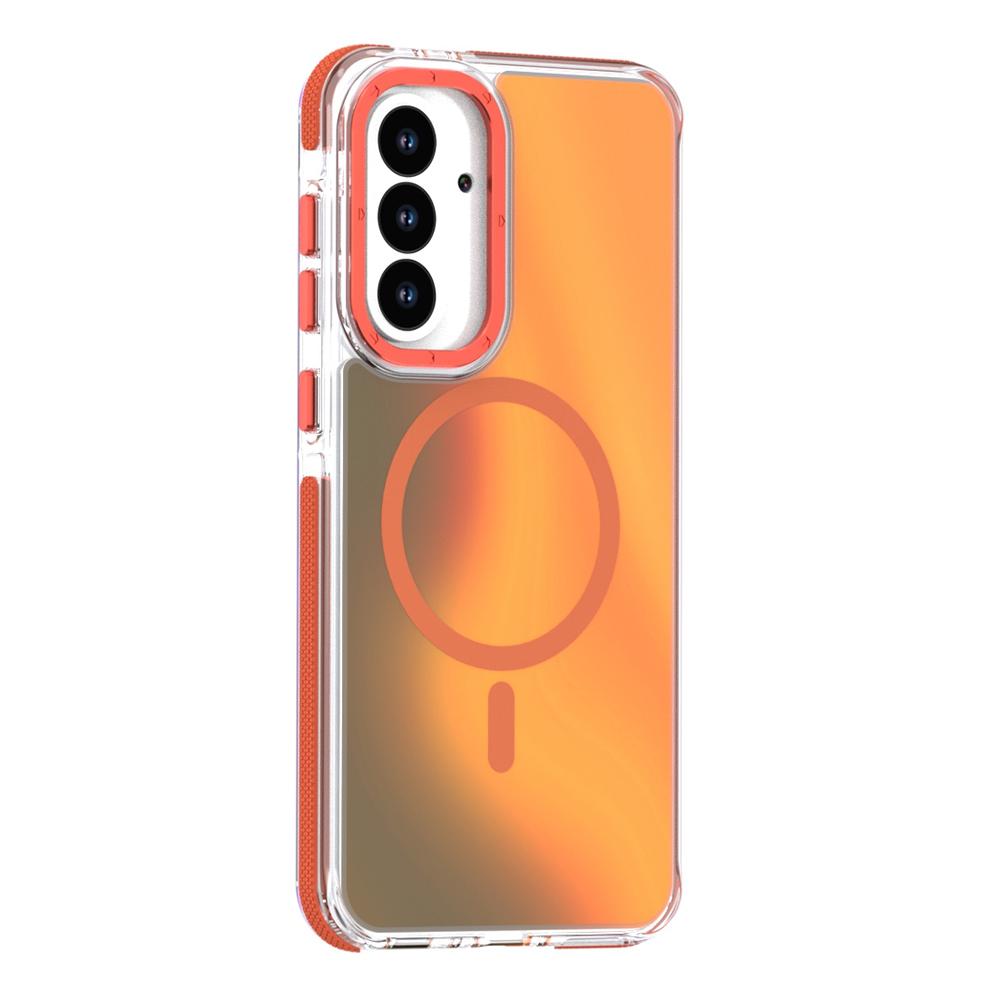 Para Capa Samsung Galaxy A56 5G Compatível com MagSafe TPU Acrílico com Mudança de Cor Capa Traseira para Telefone