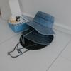 Women's Washed Jeans Drawcord Bucket Hat