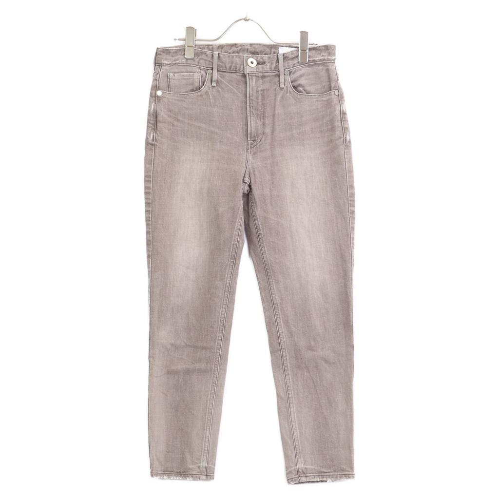 Upper Hights 13G279 THE LADY Gray Cotton Zip Fly Tapered Denim Pants Bottoms 24 grayUsed