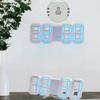 Electronic 3D Digital Alarm Clock Luminous Wall Hanging Clock Portable LED Desk Clock  Student
