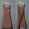 Waterproof Thickened Canvas Apron: Women's Catering Workwear with Custom Logo
