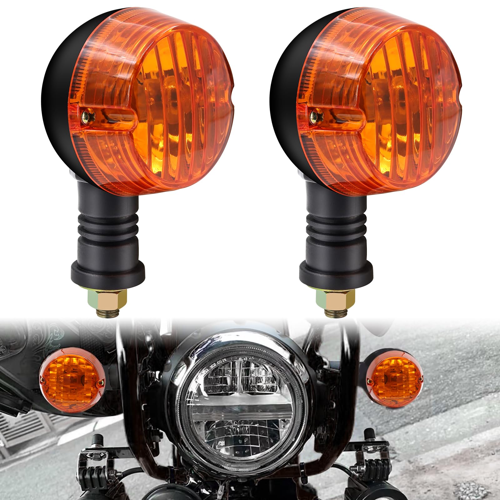 

Ygmylandbb Motorcycle Turn Signal CG125 JH70 Turn Signal Motorcycle Turn Signal Round Genuine Type Classic Vintage Style Indicator Light Position Lamp янтарь