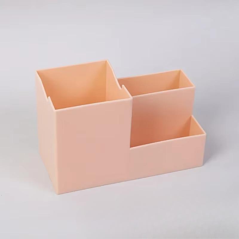 Creative Stationery Pen Desk Holder Desktop Mobile Phone Holder Organizing Box Simple and Large Capacity Office Storage Supplies