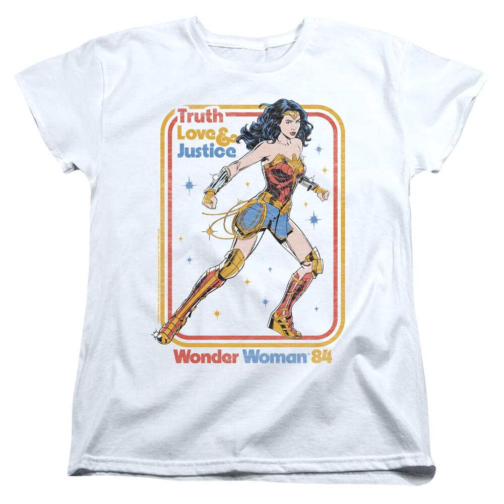 Женская футболка Wonder Woman 1984  Retro Justice 84  Унисекс футболка XXXL