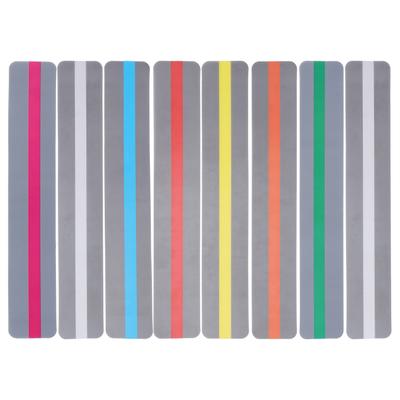 8Pcs Lesen Streifen Geführt Highlight Farbige Overlays Lesezeichen Kunststoff Werkzeug Kleine