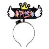 Plastic New Year Glow Sticks Glowing in Dark Flashing Light Headband  Festive Holidays