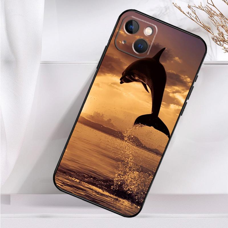 Animal Dolphin Shockproof Case For iPhone 17 Pro Max 11 14 15 16 Plus 12 13 Mini 16e 17 Air Phone Cover