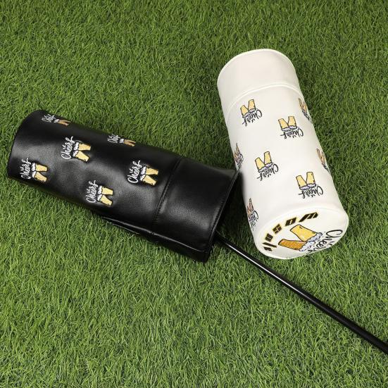 

Golf Club Cover Waterproof Scratch-Resistant Bright Colors Golf Club Sleeve Easy to Clean Golf Club Protector чорний