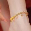Exotic Chinese Plum Blossom Wind Chime Anklet: Retro Bohemian Court Style Foot Jewelry for Girlfriend