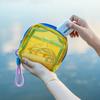 Cosmetic Storage Bag Breathable Mesh Design Compact Organizer with Lanyard Portable Bag for Toiletries Makeup