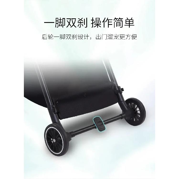 2026double-layer pet cart for outdoor play detachable automatic folding cat dog cart Pet Strollers