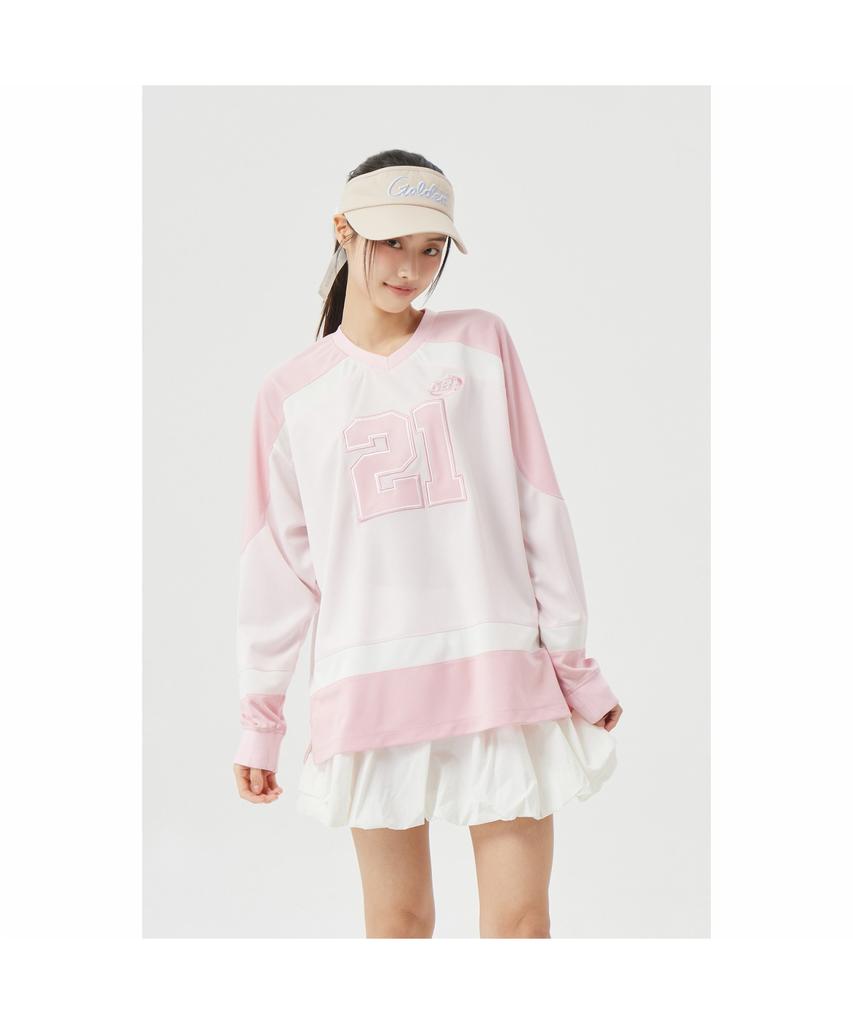 Goldeunbeeo (W) Mesh Hybrid Long T-Shirt G5Tam26351Pix