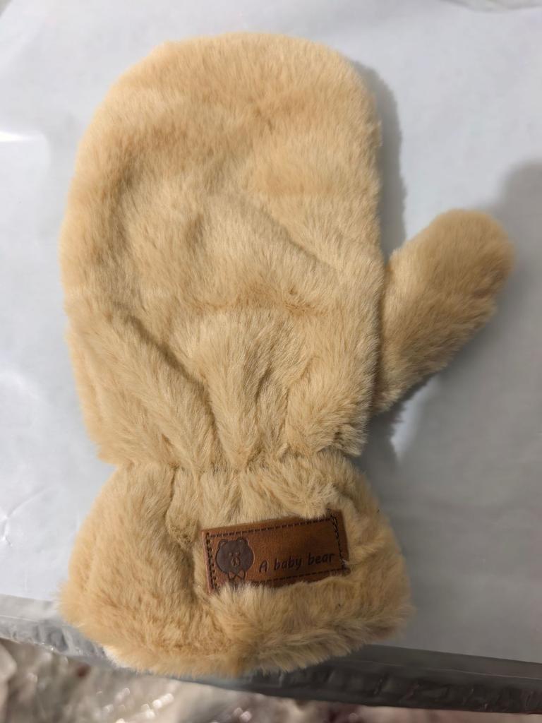 Winter Lamb Plush Cute Teddy Bear Gloves Women Girls Students Riding In Winter Thick Velvet Gloves Warmth and Cold Protection