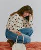 Titibait Heart Print Knit Pullover AEXP4174 Free Size Ivory Women's