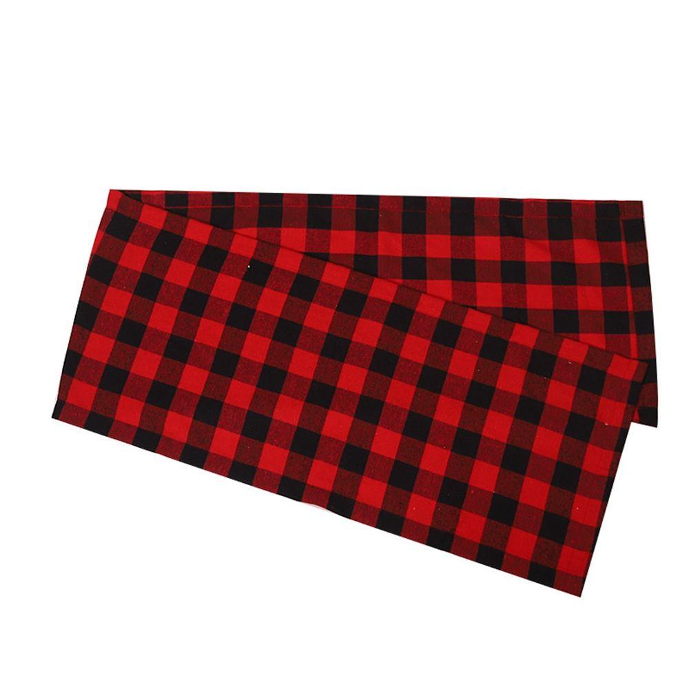 Dinner Merry Christmas Plaid Table Runner Christmas Table Runner Tablecloth Christmas Decoration