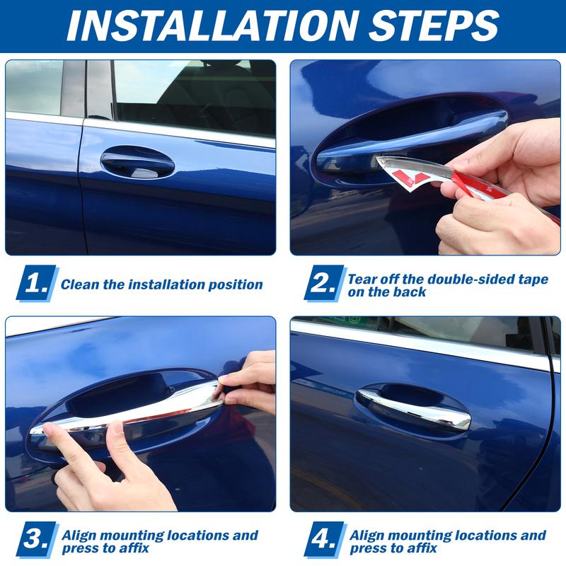 Car Door Handle Cover Trim For Mercedes Benz A B C E Class GLE GLS CLA GLC GLA X253 W213 W205 W247 W177 V177 A180 A200 A250 LHD