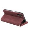 For Samsung Galaxy S25+ Case PU Leather Phone Cover with Zipper Wallet 9 Card Slots