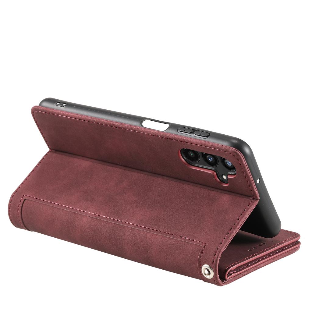 For Samsung Galaxy S25+ Case PU Leather Phone Cover with Zipper Wallet 9 Card Slots