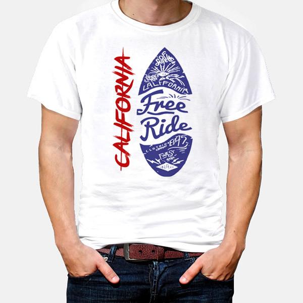 Surfing T-Shirt Surf Waves Surfboard California Hawaii Honolulu Waikiki Maui II XXXL