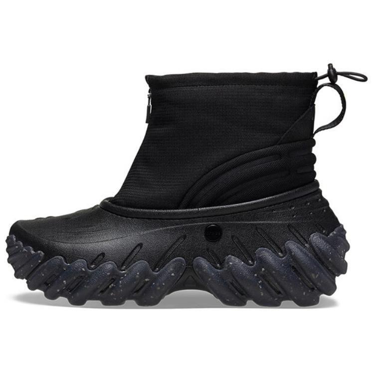 Crocs Bobo Warm Fashion Versatile Warm Short Boots Unisex Boots Black 210315-001
