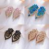 Fashion Long Statement Earrings With Electroplated Finish And Unique Shape For Stylish Occasions