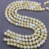 White Point Rice Topaz Loose Round Beads 6/8/10mm Bracelet Necklace Jewelry Accessories Bead