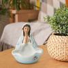 Virgin Mary Statue Rosary Holder Our Lady Rosary Bowl Resin Figurine Sculpture Home Office Bookshelf Desktop Decoration Ornament